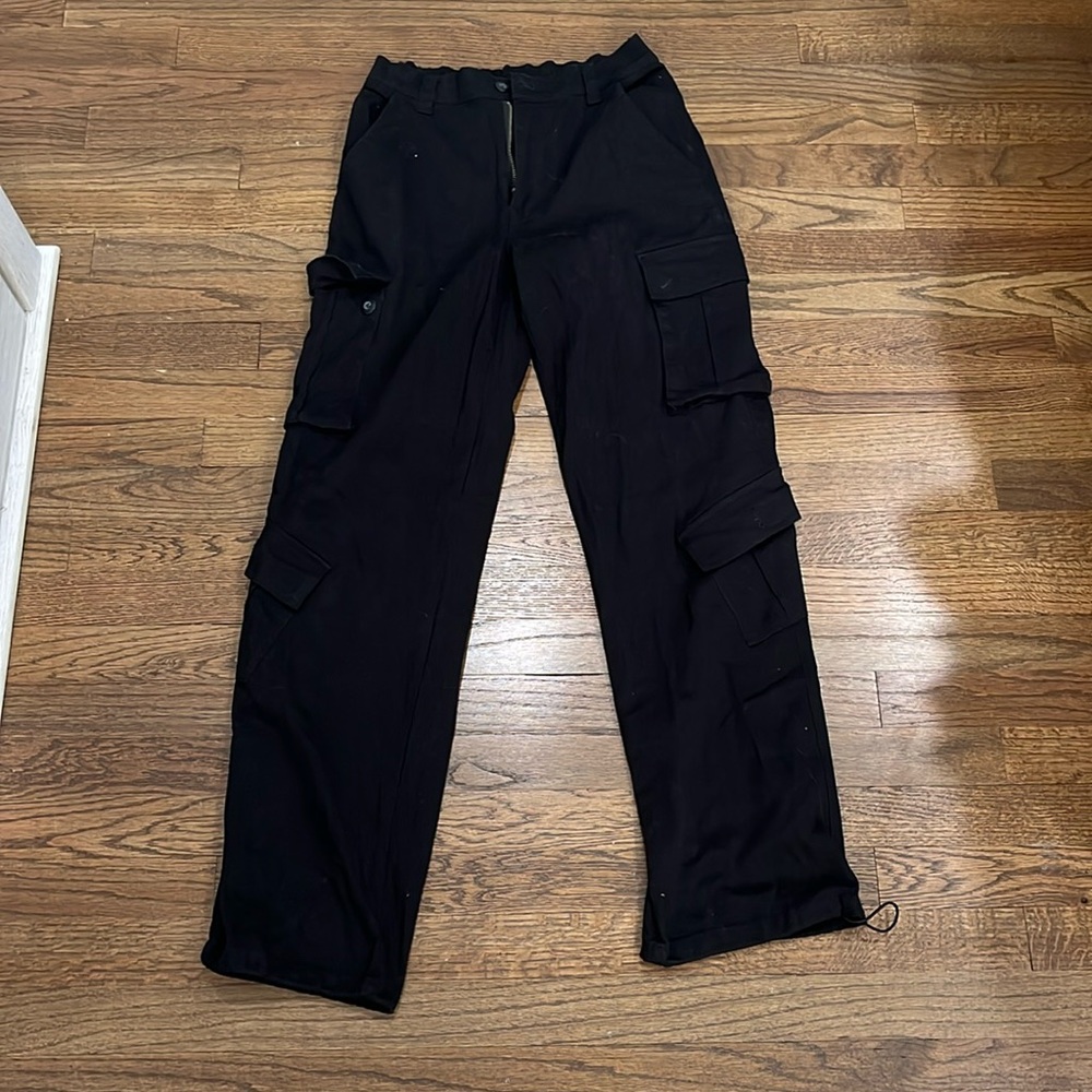black cargo pants
